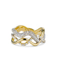 Wave Trio Ring
