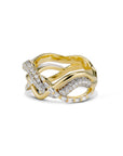 Wave Trio Ring