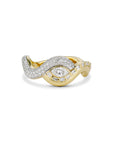 Wave Marquise Ring
