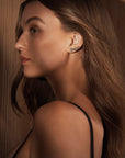 Wave Trio Ear Crawler Earrings