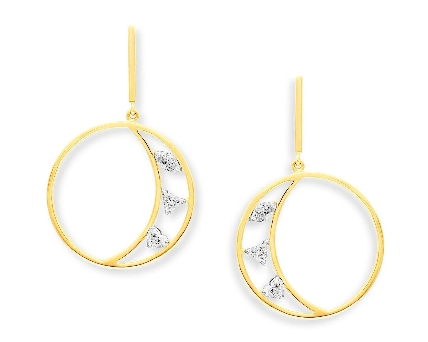 Floating Crescent Hoops