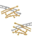 Cross Splatter Earrings
