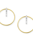 Stapled Loop Earrings