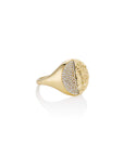 Duo Half Coin Signet Ring