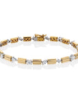 Duo Column Fancy Tennis Bracelet