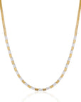 Duo Column Pave Necklace
