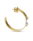 Stapled Hoop Earrings