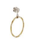Stapled Hanging Hoop Earrings