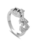Curved Shards Midi Ring