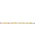 Rainbow Stapled Plate Bracelet