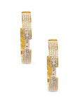 Stapled Hoop Earrings