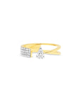 Floating Pear Open Ring