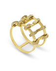 Stapled Five Pin Cage Ring