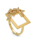 Broken Square Shards Ring