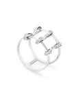 Stapled Three Pin Ring