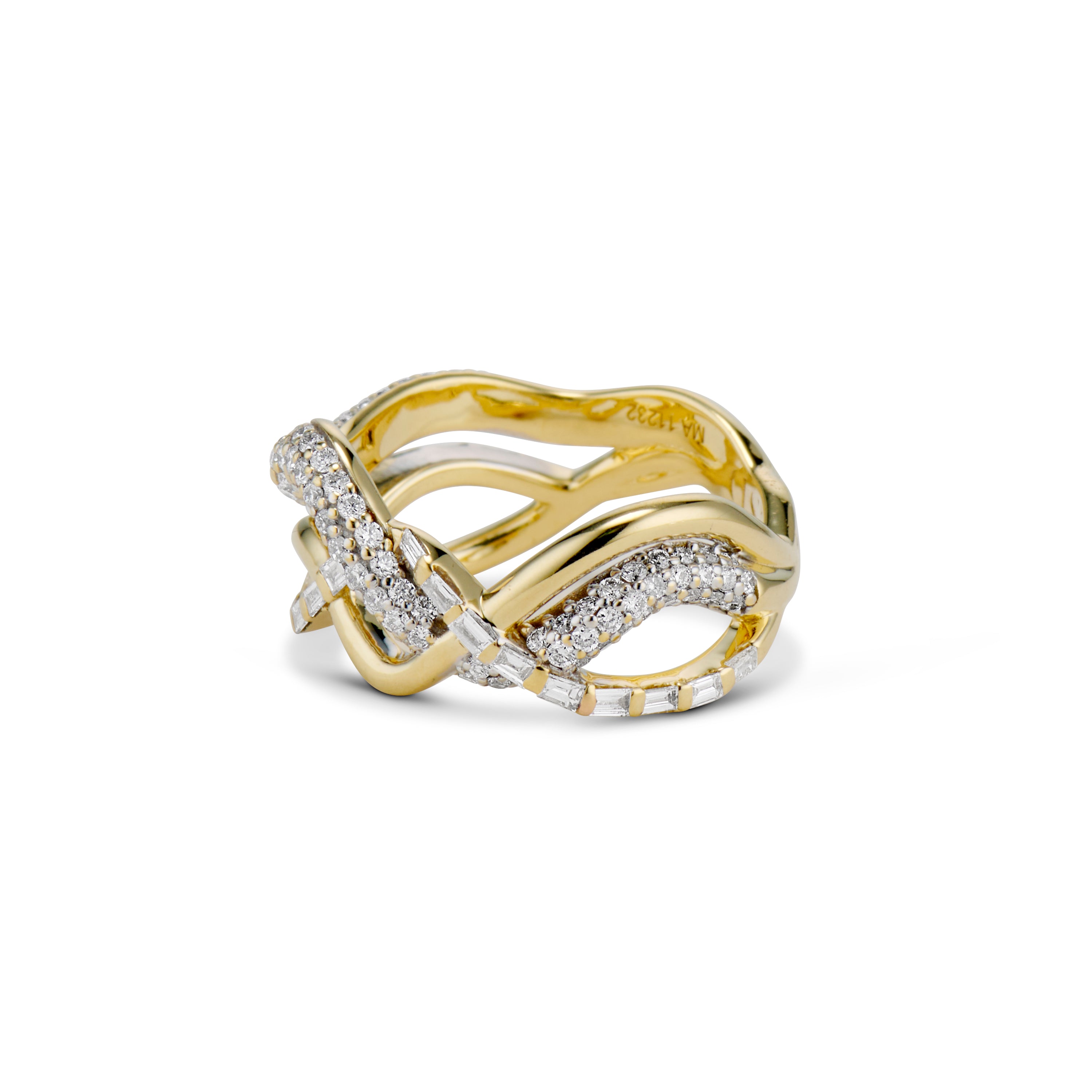 Wave Trio Ring