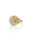 Duo Half Coin Signet Ring