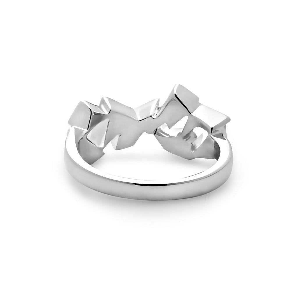 Curved Shards Midi Ring