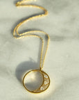 Floating Crescent Necklace