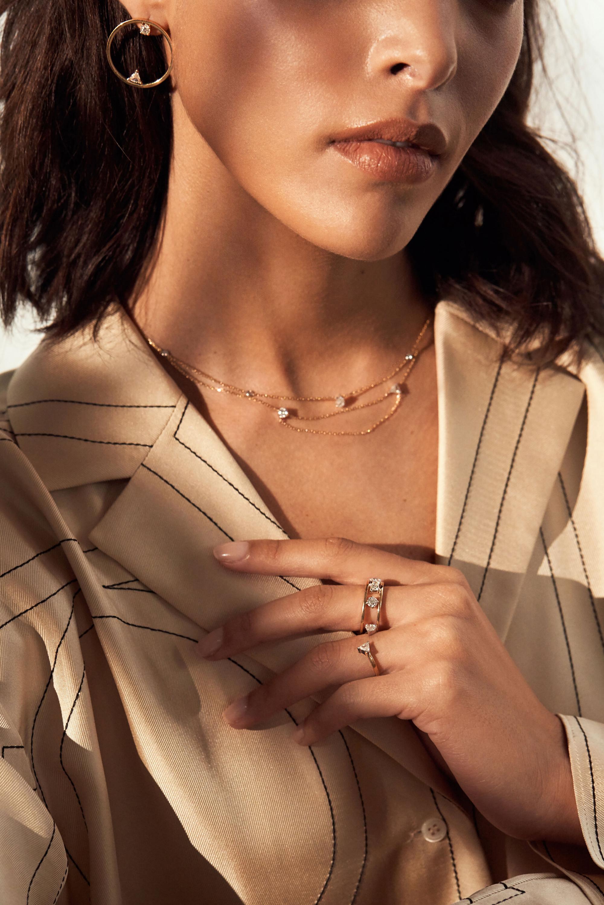 Floating Pear Necklace